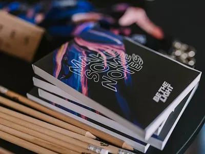 MAKE SOME NOTES | Be the Light design logo minimal