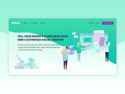 Foap branding design ilustracion product ui values www