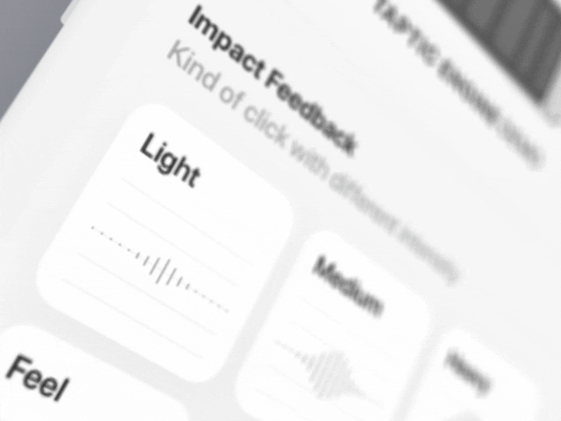Taptic Engine Demo App [Concept] animation app button concept illustration ios ui ux