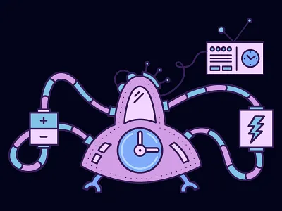 UFO Time Machine design art illustrated illustration illustration art illustration challenge illustration design space time machine time travel ufo