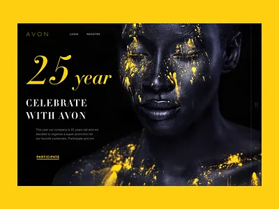 AVON landing landing page promo ui uidesign uiux ux ux design