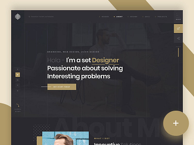 Sintol - Personal Portfolio PSD Template clean dark html minimal minimal design portfolio ui ui ux design ux wp wp themes
