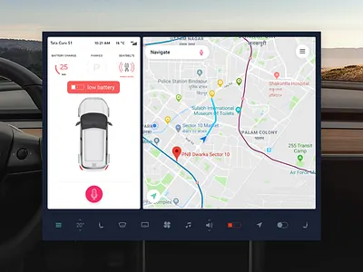 Electric vehicle charging stations automotive car design driving electric vehicle ev icon location map touchscreen ui ux