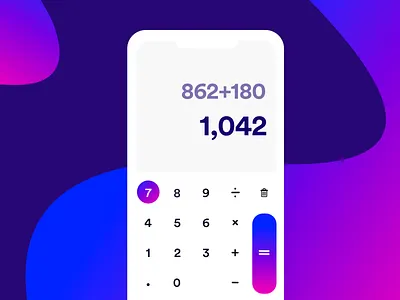 Calculator UI app calculator calculator app clean design interface ui ux web