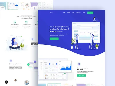 Creative Design Agency Website agency creative design creative agency illustration landing page ui ux