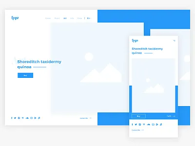 Responsive Wireframes #2 mobile practice simple ui ux web wire frame
