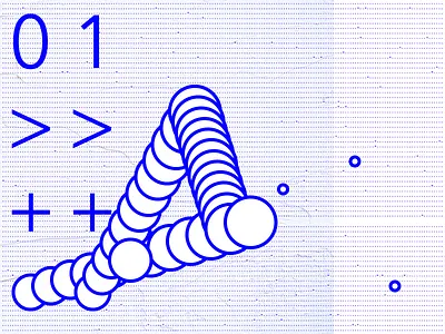 Analogue spheres analogue digital illustration one shapes sphere typogaphy zero