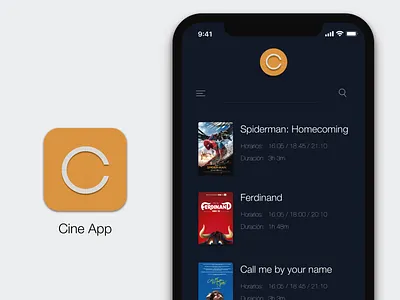 Cine App app concept design ui ux
