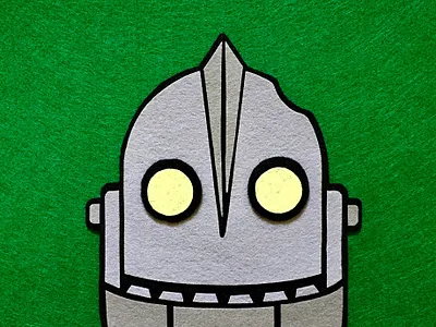 Iron Giant Felt art felt iron giant