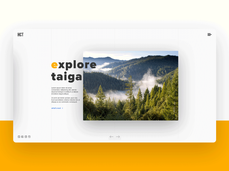 Landing of Siberia 2d advertising animation brand id branding illustration logo product siberia travel typography ui ux webdesign