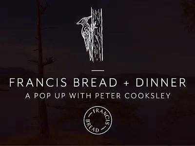 Francis Bread bread illustration illustration art instagram layout popup salt spring island woodpecker