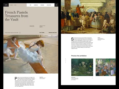 Museum Of Fine Arts clean design grid header layout minimal modern museum museum of art simple typography ui web website