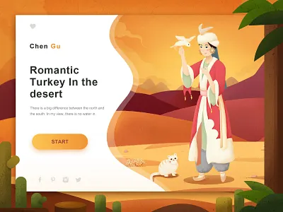 Romantic Turkey ui 商标 插图 水彩 绘画 设计
