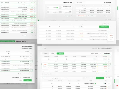 Grants Management Dashboard admin coupon dashboard ecommence info info card list manage management management system product sketch webapp zeplin