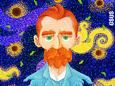 Van Gogh art draw genius gsus kids paint van gogh