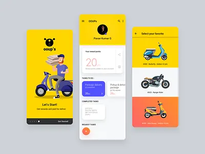 Task Maker - Delivery App Concept delivery app mobile app design ooups task task maker ui ux