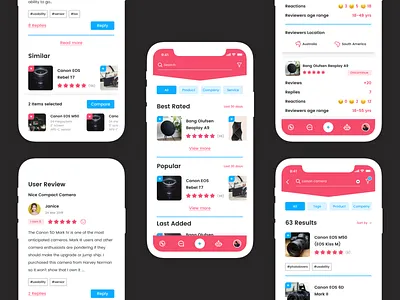 Rated App app app design clean design interface ios minimal ui uiux ux white