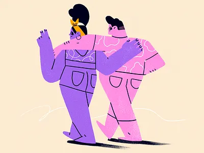 Date Night character couple date night design flat fourplus girl illustration party product summer team