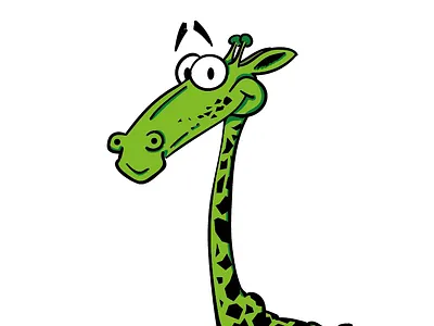 The "Paulchen" mascot illustration for undpaul agency brand drupal giraffe illustration mascot sketch undpaul