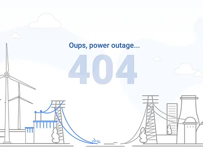 404 page 404 404page energy illustration power power grid shortage vector art