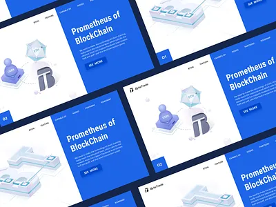ByteTrade Web ai design icon illustration logo ps ui