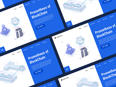 ByteTrade Web ai design icon illustration logo ps ui