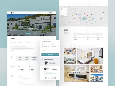 Privadia - Luxury rental villas design icon illustration landing landing page logo netguru photos product design redesign typography ui web design