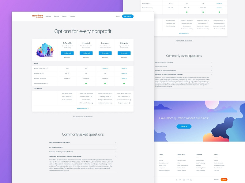 Simple Pricing Page app branding clean design gradient illustration interface minimal pricing pricing page product responsive table typography ui user interface ux web web design website