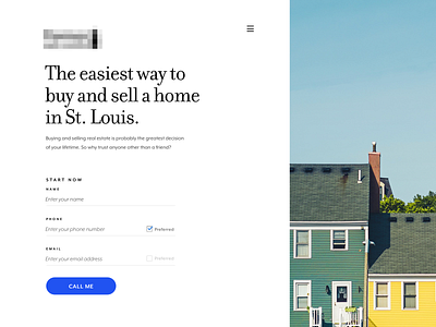 Landing Page with Form form form design landing landing page