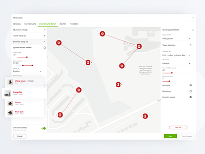 BMTP – Administration panel for teachers app augmented reality cartography collaboration education map builder map marker navigation tool ui ux web web application