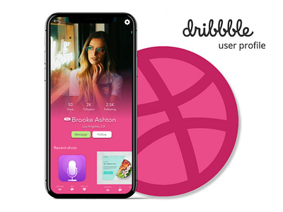 Daily UI #006: User profile app daily 100 dailychallenge design ui
