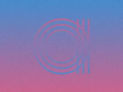 A is for Accident gradient inline lettering monoline retro type typography