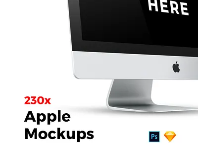 230x Apple Mockups Bundle apple imac imac mockup imac pro ipad iphone mac macbook mock up mockup photoshop sketch