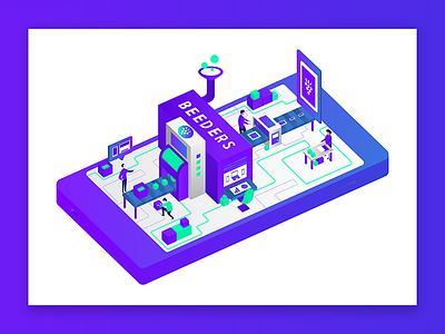 Beeders - Illustrations flat flat design illustration illustrations ui ux website
