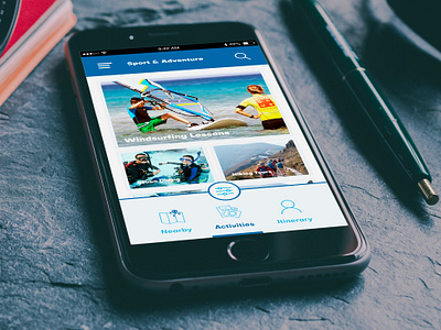 Holiday companion app filter filtering grid holiday icons ios iphone layout layouts navigation vacation