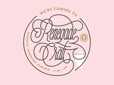 Renegade Craft craft lettering merch posters prints renegade