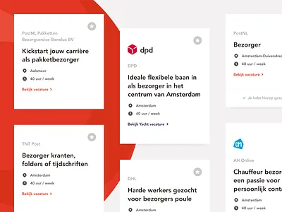 Tempo Team - Job Cards card mobile overview responsive results search web