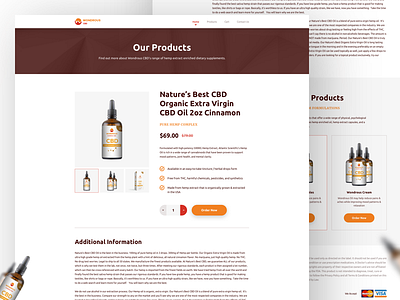 Single Product Page Design american bank beauty cbd details product single single product ui uidesign ux website