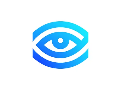 Eye Logo Design Exploration (w/ Video Process) (Unused for Sale) app ui interface clean brand identity branding graphic eye for sale buy unused gradient modern thick lines grid colors logo mark symbol icon marketing social media service search sight startup business company growth