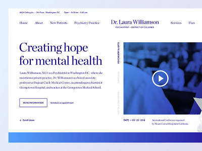 Psychiatrist Personal Website clean golden canon grid layout minimal modern ui ux web design