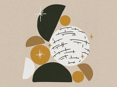 Disco Dive Minimal Illustration discoball grain minimal simple vector
