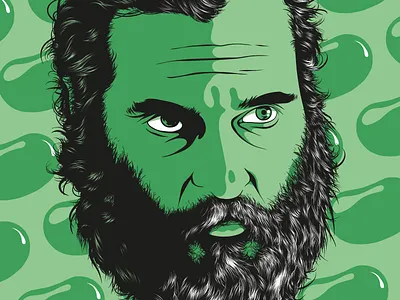 Joe - 'You Were Never Really Here' Illustration handdrawn illustration joaquin phoenix joe movie