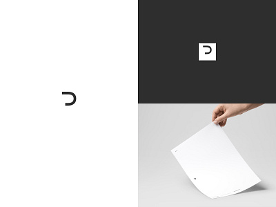 Pure logo brand branding flat illustration letter logo logo alphabet logofolio mark minimal mockup p pure simple symbol