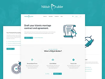 Draft Your Marriage Contract (Homepage + Dashboard) clean contract dashboard dashboard ui homepage layout marriage minimalistic ui uidesign ux website wedding