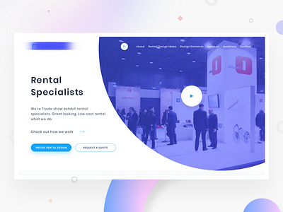Hero Exploration app design exhibition exploration people rental ui user interface ux web website