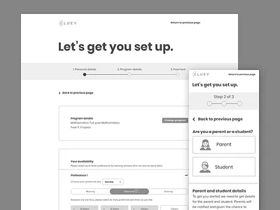 Responsive Design design education high fidelity homepage learning mobile responsive sketch wireframe wireframes