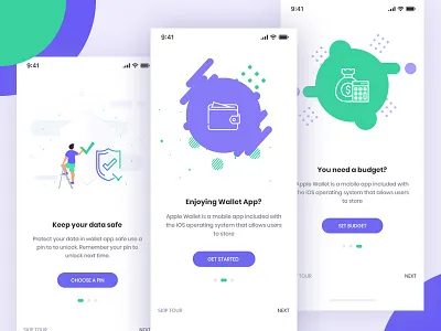Wallet IOS App Onboarding Screen (WIP) app bank bank app card crypto wallet finance onboarding onboarding screen ui wallet wallet app