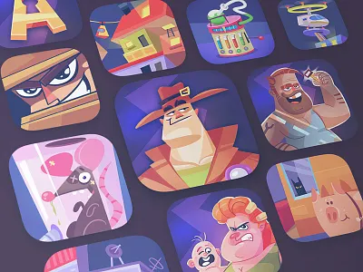 App Icon adventure app appicon appicons cartoon character characterdesign fun game illustration puzzle puzzle game spovv ui