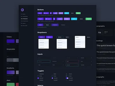 UI Elements Styleguide for CMS button checkbox cms dropdown form input interface radio select style guide switch ui
