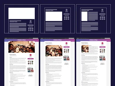 Custom Images on Job Listings dribbble hero image jobs